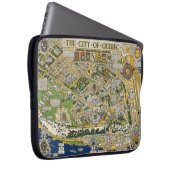 Stadt Quebec Karte Laptopschutzhülle (Vorne Rechts)