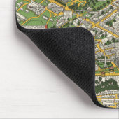 Stadt Quebec Karte Mousepad (Ecke)