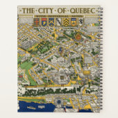 Stadt Quebec Karte Planer (Rückseite)