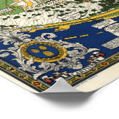 Stadt Quebec Karte Poster (Ecke)