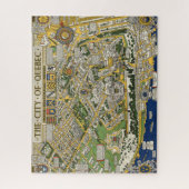 Stadt Quebec Karte Puzzle (Vertikal)