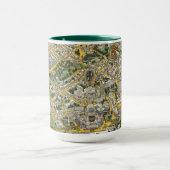 Stadt Quebec Karte Tasse (Zentrum)