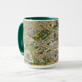 Stadt Quebec Karte Tasse (Vorderseite Links)