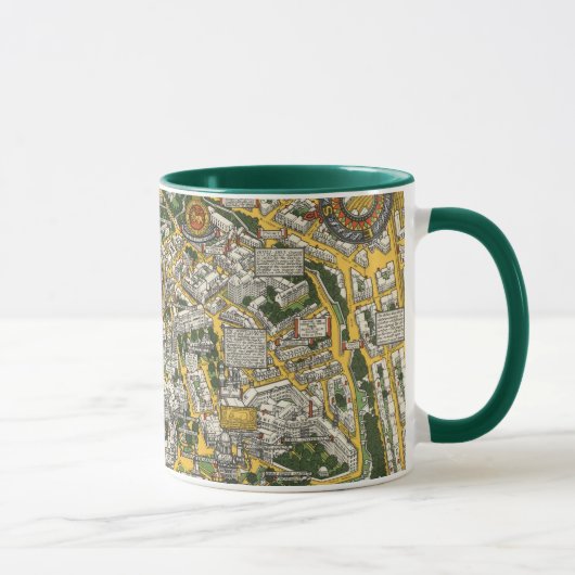 Stadt Quebec Karte Tasse (Rechts)