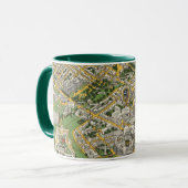 Stadt Quebec Karte Tasse (Vorderseite Links)