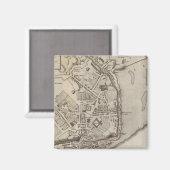 Stadt Quebec Magnet (Vorderseite/Rückseite)