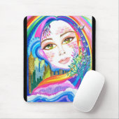 Stadt-Regenbogen-Rhapsodies-Fantasie-Kunst Mousepad (Mit Mouse)