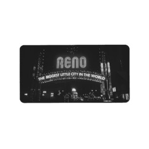 Stadt Reno Adressaufkleber