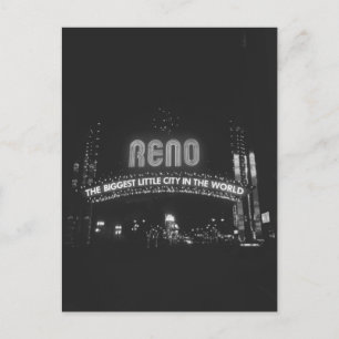 Stadt Reno Feiertagspostkarte