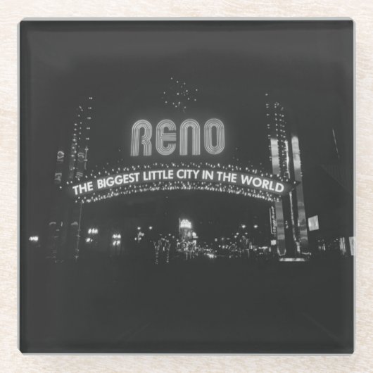 Stadt Reno Glasuntersetzer (Vorderseite)