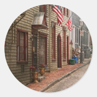 Stadt - Rhode Island - Newport - Reise Runder Aufkleber