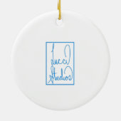 Stadt Richmond Virginia Keramik Ornament (Hinten)