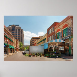 Stadt - Roanoke, VA - der Stadtmarkt Poster
