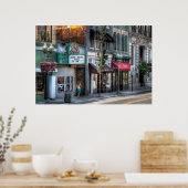 Stadt - Roanoke, VA - Eine Straße runter Poster (Küche)
