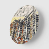 Stadt Runde Wanduhr (Winkel)