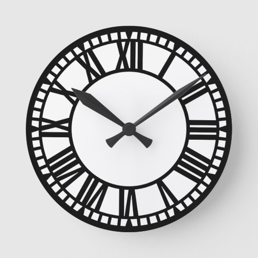 Stadt Runde Wanduhr (Vorderseite)