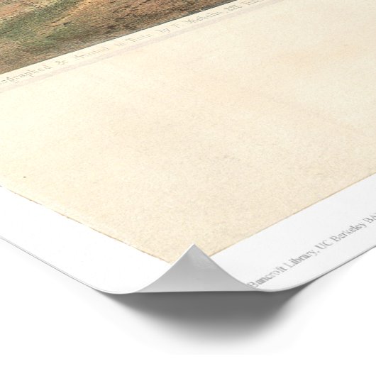 Stadt San Francisco, CA. 1852 (1065A) Poster (Ecke)