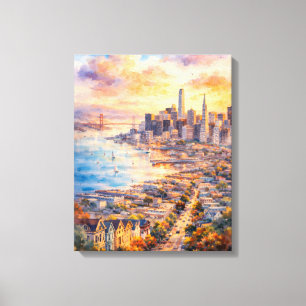 Stadt San Francisco Leinwanddruck
