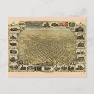 Stadt San José Kalifornien im Jahr 1901 Postkarte