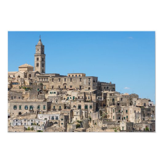 Stadt Sassi di Matera in Italien Fotodruck (Vorne)