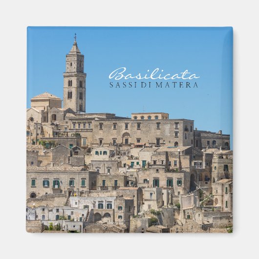 Stadt Sassi di Matera in Italien Magnet (Vorne)
