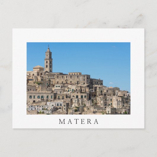 Stadt Sassi di Matera in Italien Postkarte (Vorderseite)