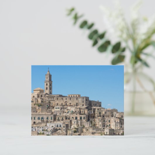 Stadt Sassi di Matera in Italien Postkarte (Stehend Vorderseite)