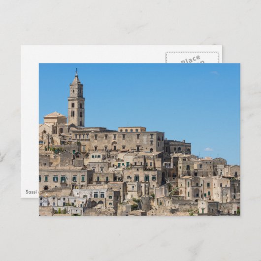 Stadt Sassi di Matera in Italien Postkarte (Vorne/Hinten)