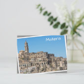 Stadt Sassi di Matera in Italien Postkarte (Stehend Vorderseite)