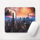 "Stadt schläft nie" Mousemat Mousepad (Mit Mouse)