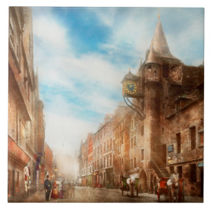 Stadt - Schottland - Tolbooth-Bediener 1865 Fliese