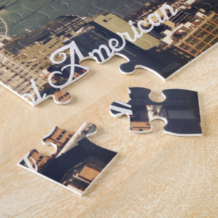 Stadt Seattle. Blick vom Stadtturm. Landschaft Puzzle