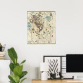 Stadt Seattle und Umgebung Poster (Heimbüro)