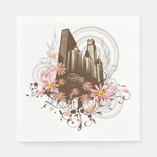 Stadt Serviette (Vorderseite)