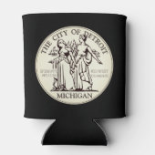 Stadt Siegel Detroit Dosenkühler (Rückseite)
