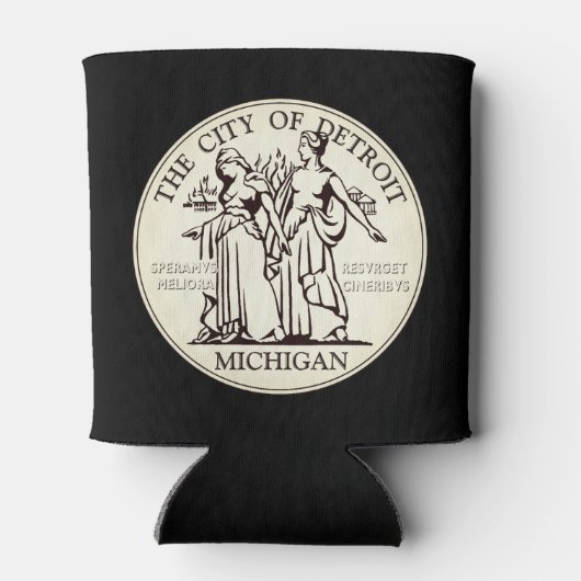Stadt Siegel Detroit Dosenkühler (Rückseite)