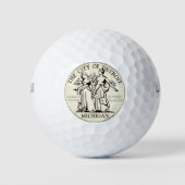 Stadt Siegel Detroit Golfball (Vorderseite)