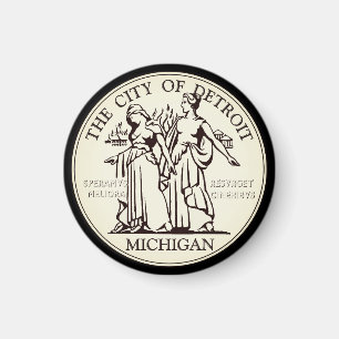 Stadt Siegel Detroit Magnet
