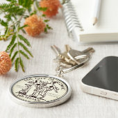 Stadt Siegel Detroit Schlüsselanhänger (Seite)