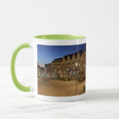 Stadt Siegen Marktplatz zur blauen Stunde Tasse (Links)