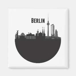 Stadt Silhouette Skyline Magnet
