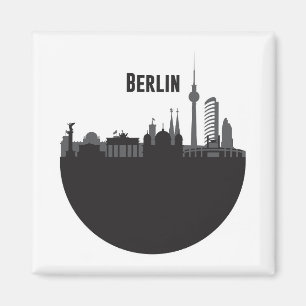 Stadt Silhouette Skyline Magnet
