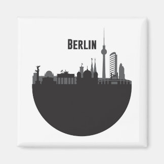 Stadt Silhouette Skyline Magnet