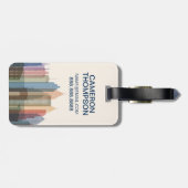 Stadt-Skyline Atlantas, Georgia | Gepäckanhänger (Rückseite horizontal)