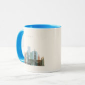 Stadt-Skyline Brüssels, Belgien | Tasse (Vorderseite Links)