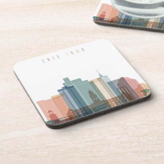 Stadt-Skyline Cape Towns, Afrika | Untersetzer (Linke Seite)