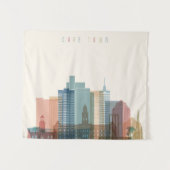 Stadt-Skyline Cape Towns, Afrika | Wandteppich (Vorderseite (Horizontal))