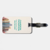 Stadt-Skyline Detroits, Michigan | Gepäckanhänger (Rückseite horizontal)