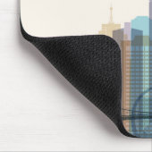 Stadt-Skyline Detroits, Michigan | Mousepad (Ecke)