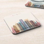 Stadt-Skyline Detroits, Michigan | Untersetzer (Linke Seite)